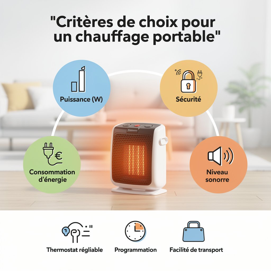 Critères de choix pour un chauffage portable